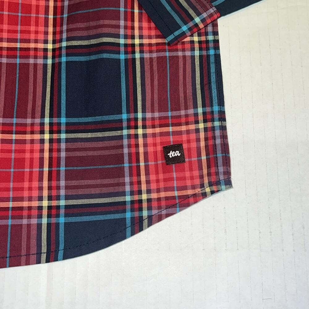 Tea Collection Plaid Button Up Shirt (Matsuri Plaid), 5 - NWT - Picture 7 of 7